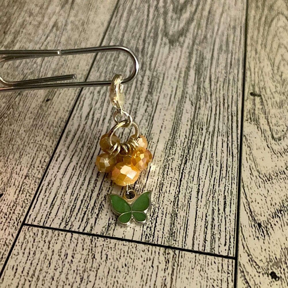 Paperclip bookmark or purse dangle.